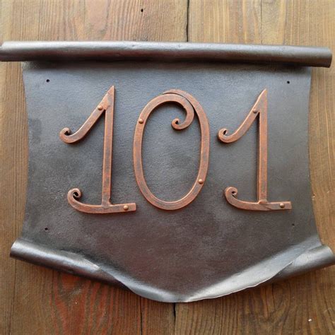 house number metal scroll|Metal Scroll House Numbers .